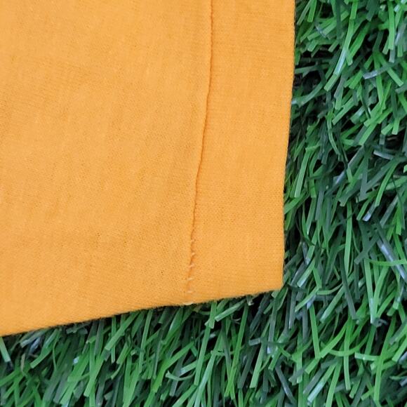 Vintage New-York University Shirt S/M 18x24 Yellow Cropped - Picture 5 of 12